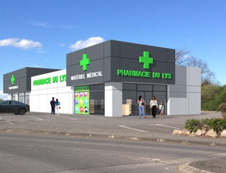 pharmcie du lys, bessaguet architecte, régis portal